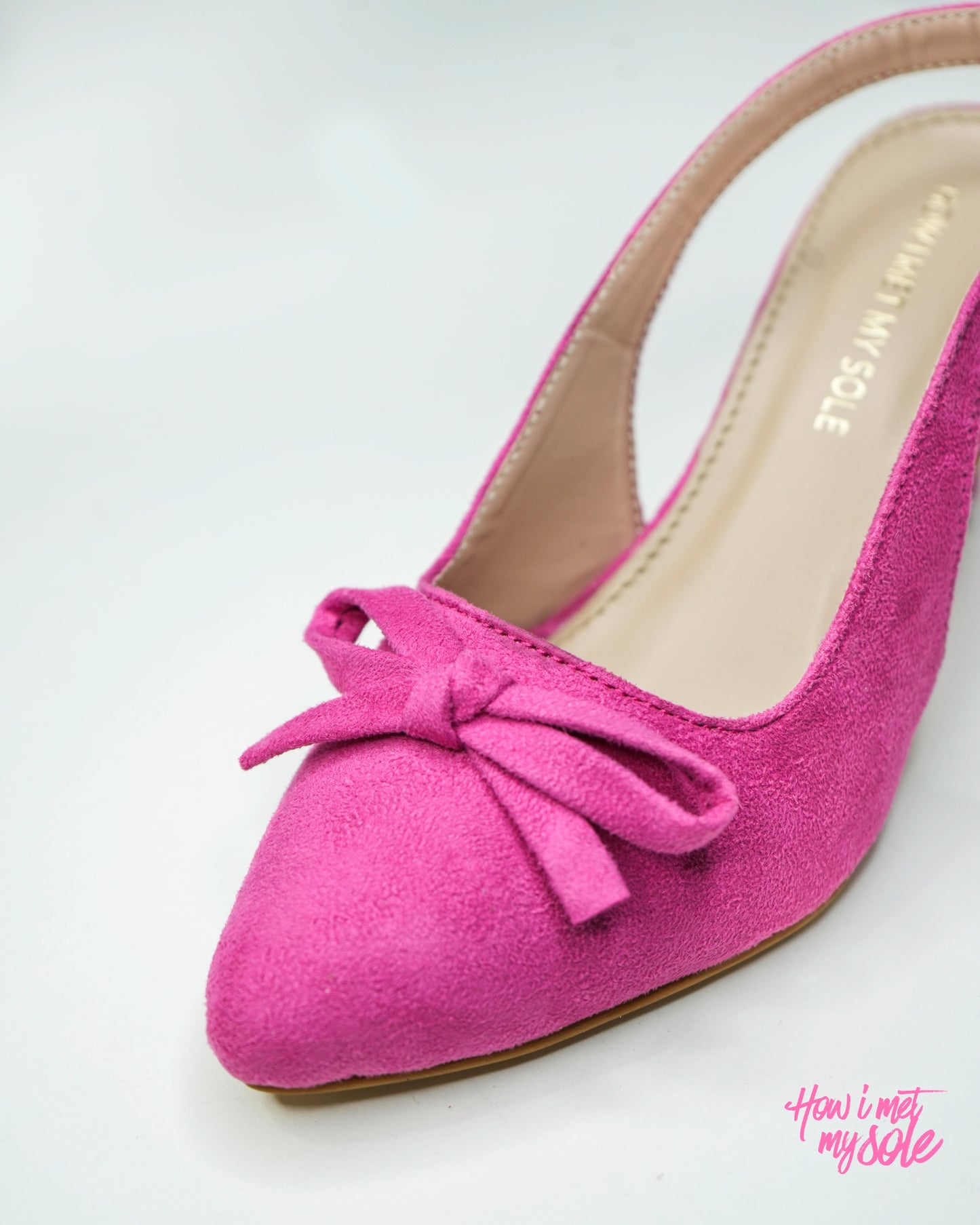 Bowtini Hot Pink Bow Heels / Sandals - Side 2