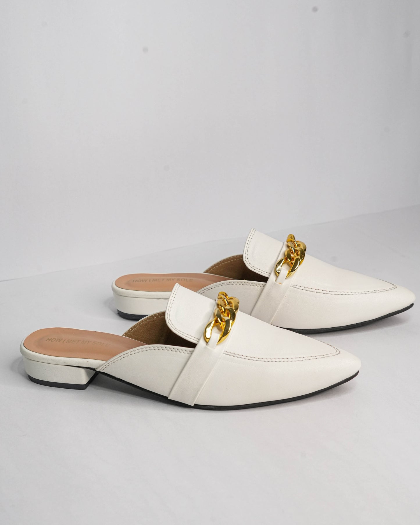 Donna White Mules Shoes - Side 2