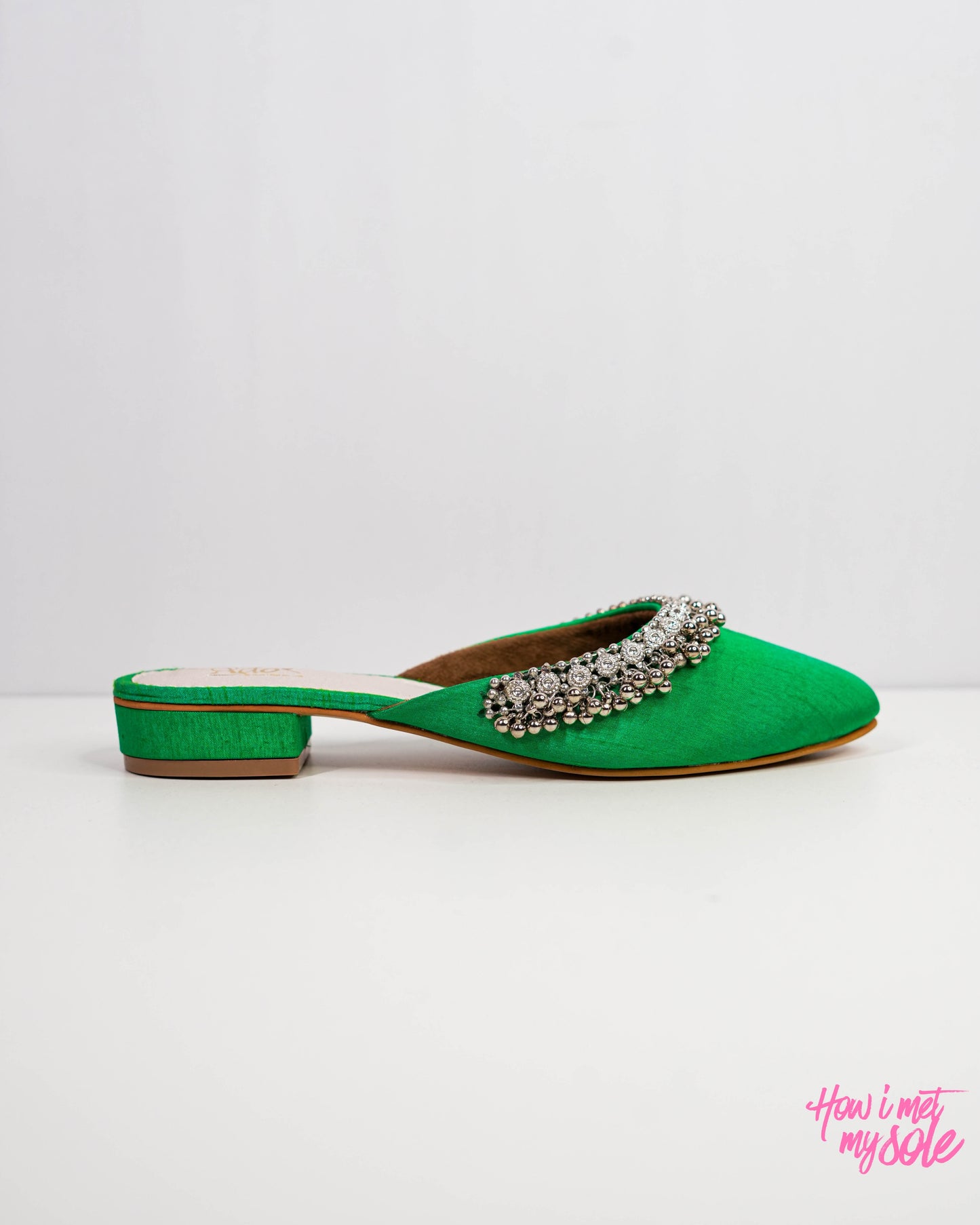 'Masakali Green Mules' - Side