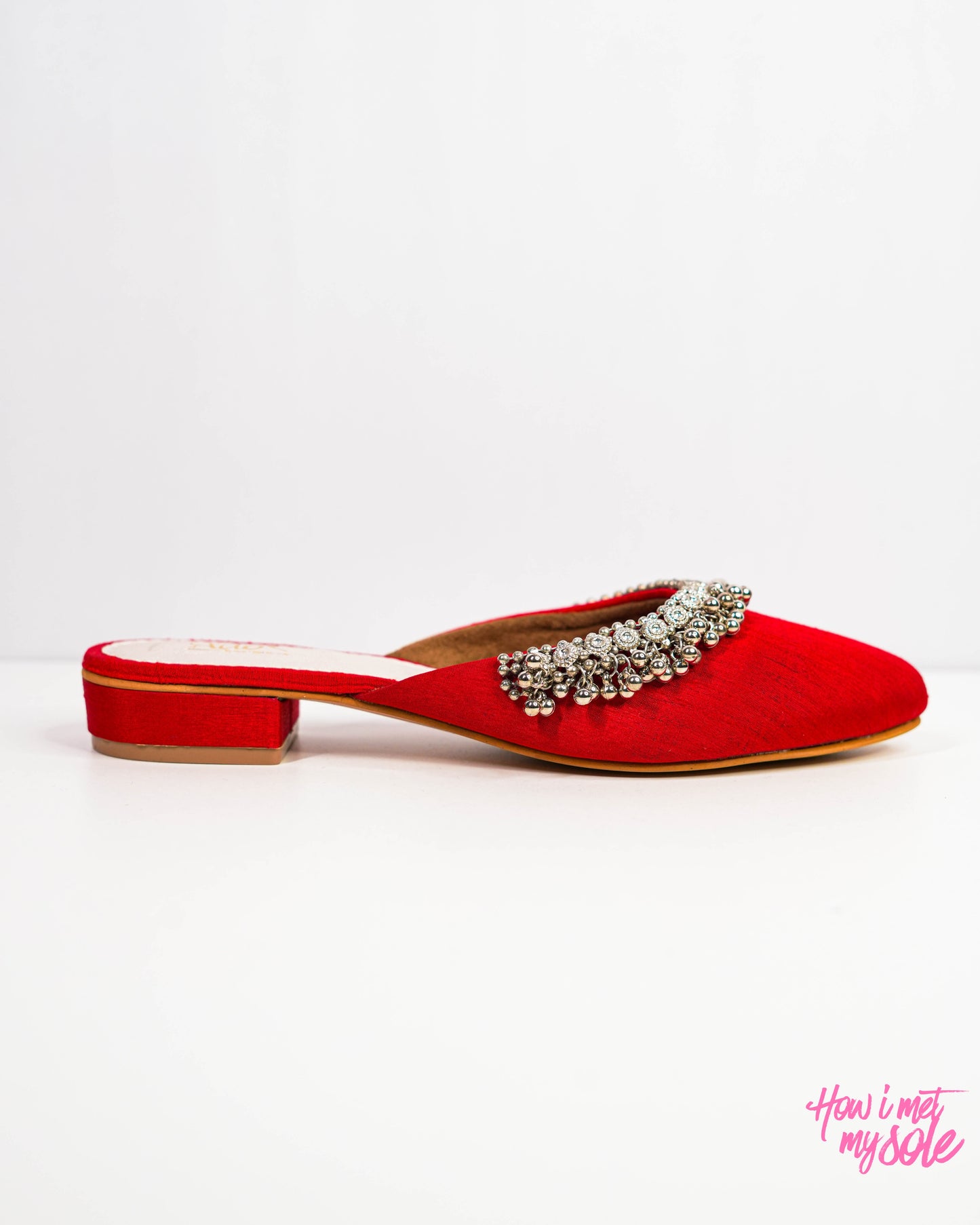 'Masakali Red Mules' - Side