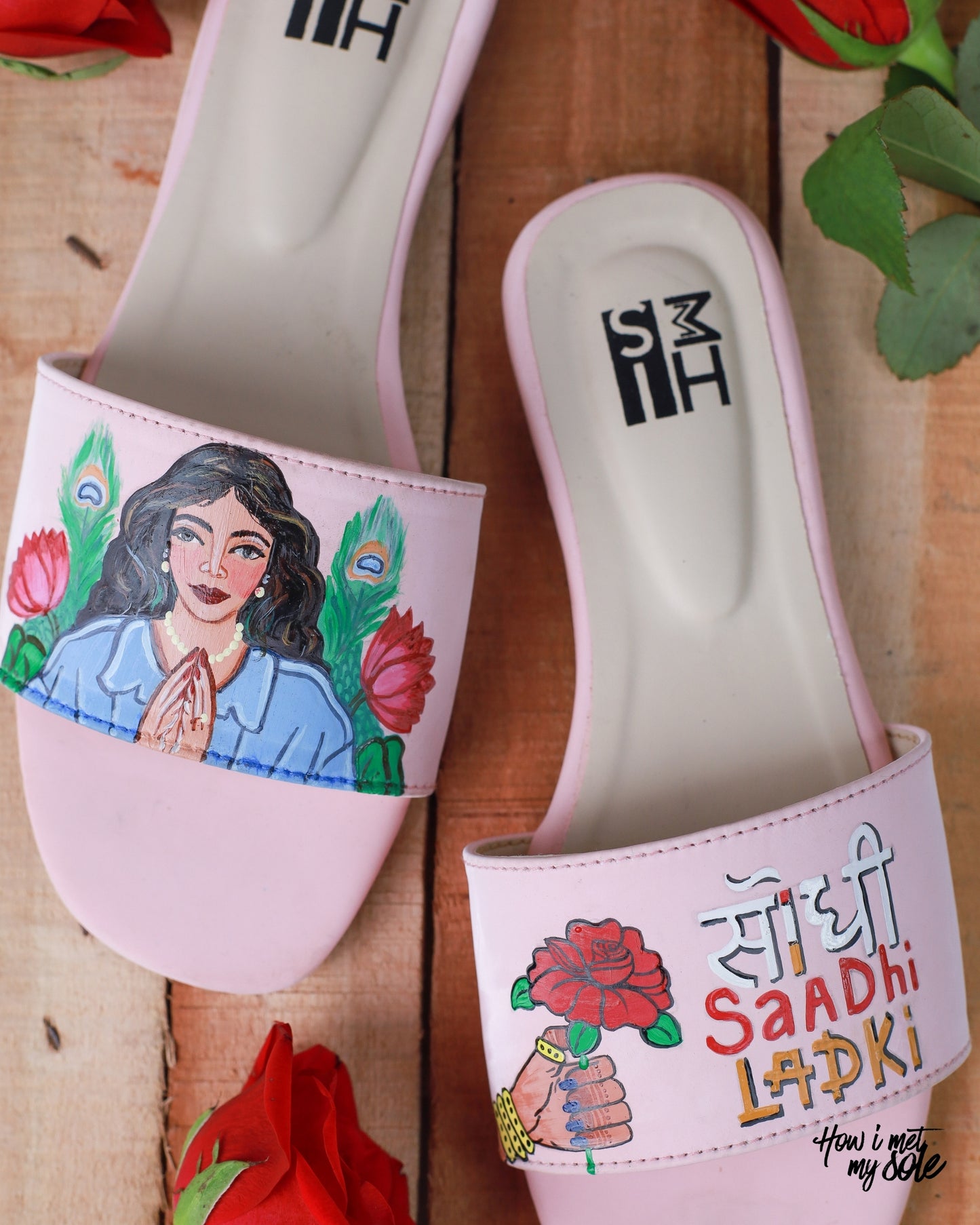 Hand-Painted Seedhi Shadi Ladki Slides - Top