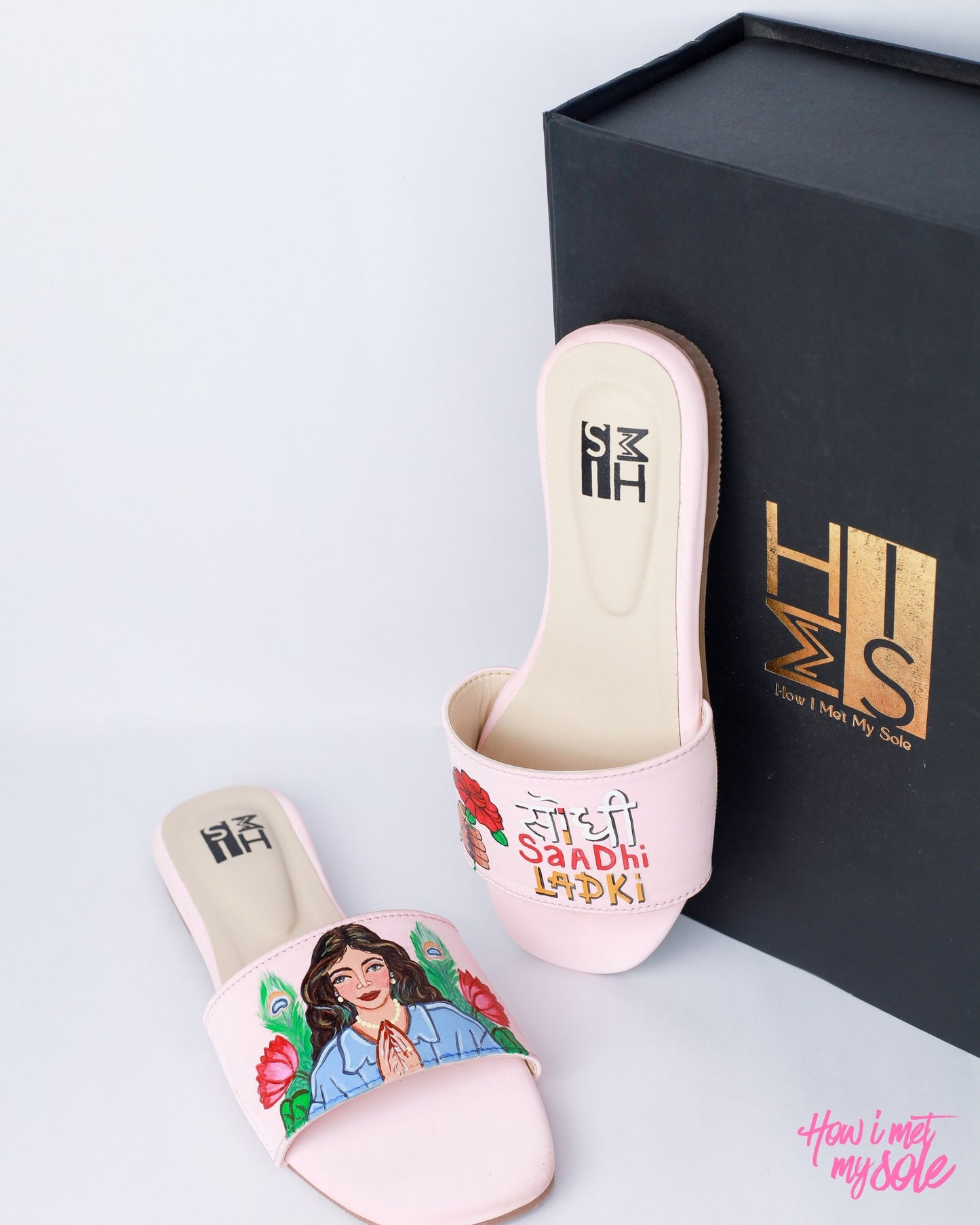 Hand-Painted Seedhi Shadi Ladki Slides - with box