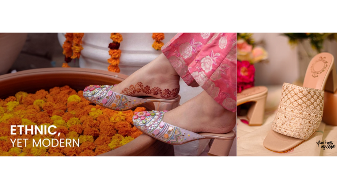 Ethnic Yet Modern Women Footwear - Featured Image for Ethnic Heels & How to Style Them: Your Ultimate Festive Footwear Guide