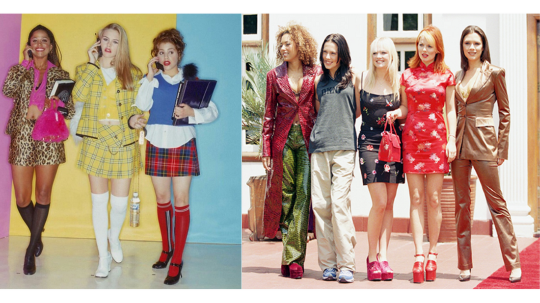 Female models in 90s fashion