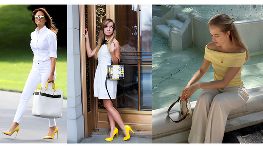 Women in Comfortable Open Toe / Pointed Toe Heels - Featured Image - Summer Colour Combos You Need: Footwear That’s Anything But Boring