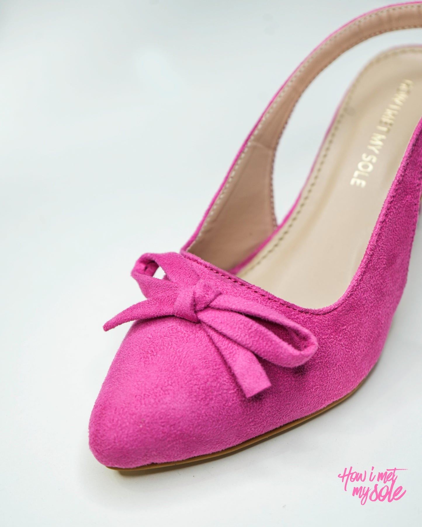 Bowtini Hot Pink Bow Heels / Sandals -  Side 2