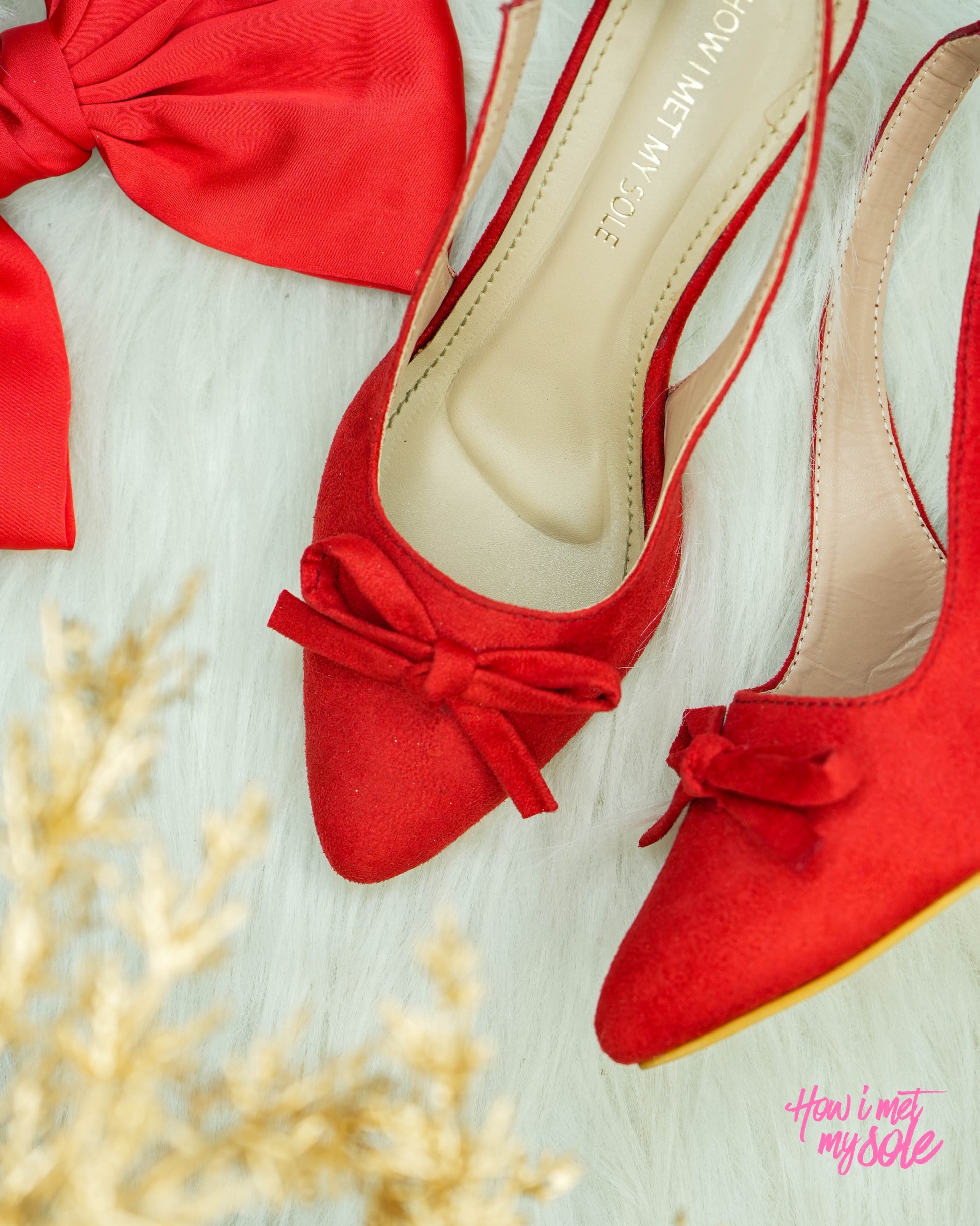 Bowtini Red Bow Heels / Sandals -  Top 