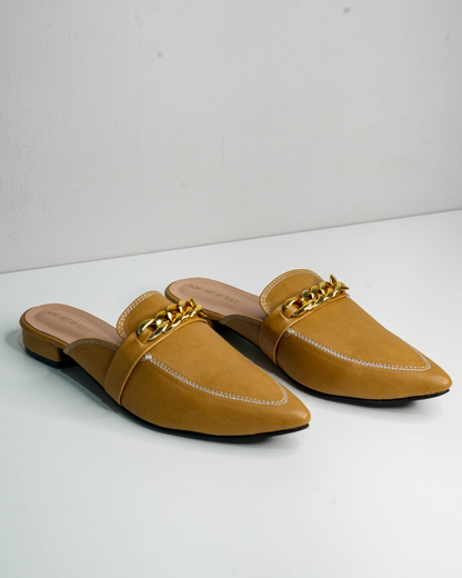 Donna Ochre Mules - Front