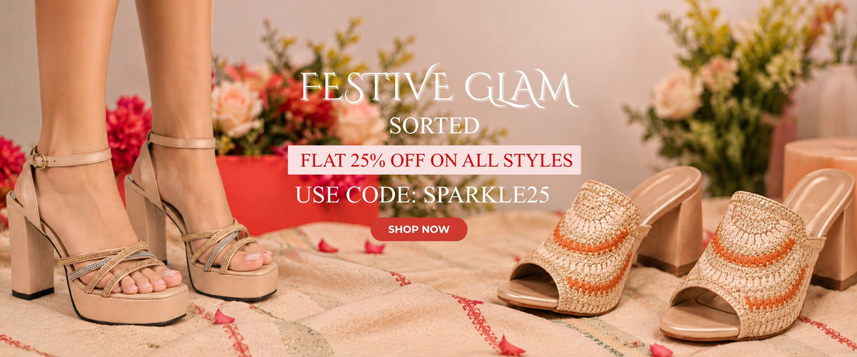 Festive Glam Sorted Flat 25% Off - SPARKLE25 - Desktop Banner